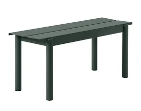 Lavica Linear Steel Bench 110 cm, dark green