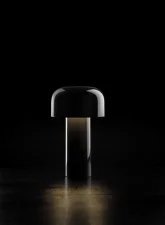 Prenosná lampa Bellhop, glossy black