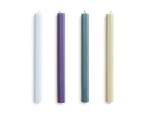 Sviečky Hexagon Candle set 4ks, meadow