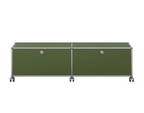 Komoda na kolieskach USM Haller M61, olive green