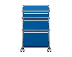 Zásuvkový kontajner na kolieskach USM Haller M63, gentian blue