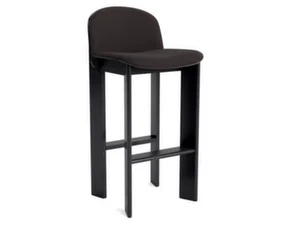 Barová stolička Chisel 35 H75, black lacquered oak / Steelcut Trio 383