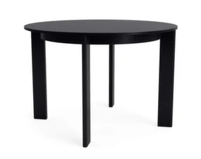 Jedálenský stôl Chisel 25 Round Ø110, black lacquered oak