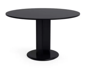 Stôl Chisel 29 Round Ø120, black lacquered oak