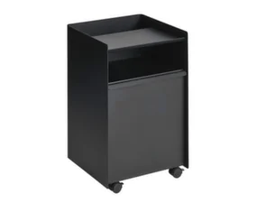 Stolík Folded Trolley Low Drawer, black