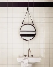 Zrkadlo Adnet Circulaire L, black
