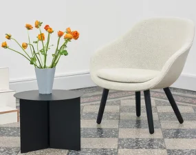 Stolík Slit Round Side, black