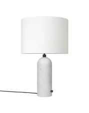 Stolná lampa Gravity large, white marble