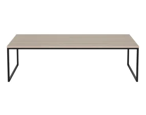 Konferenčný stolík Como 60x120 low, white oak/black