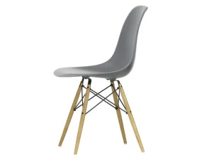 Stolička Eames DSW, granite grey seat / ash base