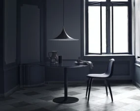 Závesná lampa Semi 60, polished brass