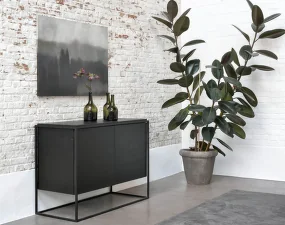 Komoda Monolit, black oak/black