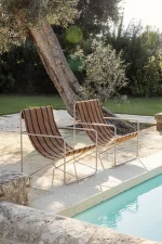 Kreslo Desert Lounge Chair, black/soil
