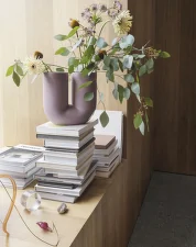 Váza Kink H26, dusty lilac