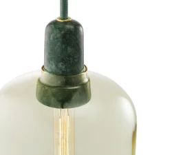 Závesná lampa Amp Small, gold/green