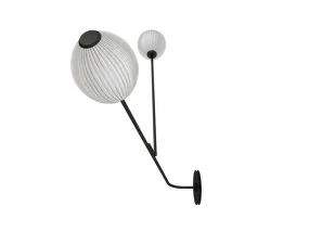 Nástenná lampa Satellite, cream white
