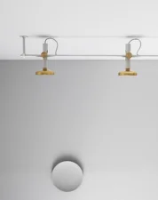 Stropné svietidlo, jet black/brass