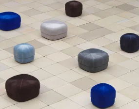 Pouf Circus small, light blue