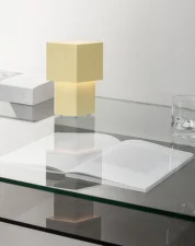 Prenosná stolná lampa Romb Mini, vanilla