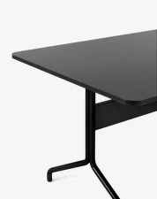 Jedálenský stôl Pavilion AV18, black lacquered oak / black base