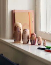 Drevené matriošky Critter Nesting Dolls