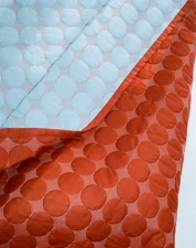Prikrývka Mega Dot Organic 195x245, light blue