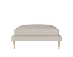 Pouf Veneda 112x88, white pigmented oiled oak/Ascot beige