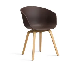 Stolička AAC 22 Lacquered Oak Veneer, raisin