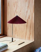 Stolová lampa Matin 300, polished brass / oxide red