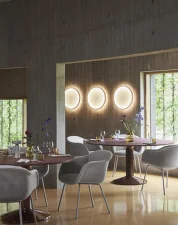 Nástenná lampa Calm Ø50, white / grey