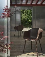 Záhradná stolička Fiber Outdoor Armchair, brown red
