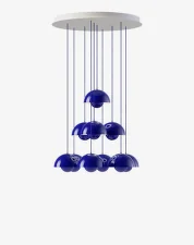 Luster Flowerpot VP10 10, cobalt blue