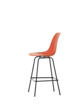 Barová stolička Eames Plastic Low, poppy red