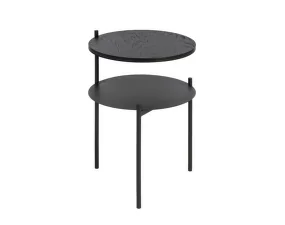 Nočný stolík Tu, black oak