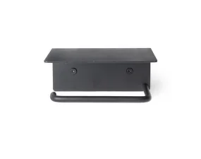Držiak na toaletný papier Dora w. shelf, black