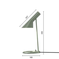 Stolná lampa AJ Mini, pale petroleum