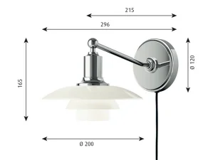 Nástenná lampa PH 2/1, white