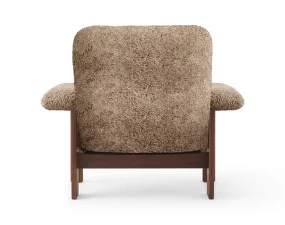 Kreslo Brasilia Lounge Chair, Sheepskin sahara/walnut