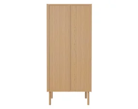Skriňa Cana s drevenými dverami a policami, oiled oak