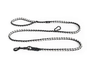 Nastaviteľné vodítko Dogs Leash Braided, black/white