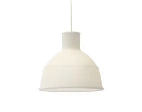 Závesná lampa Unfold, translucent white