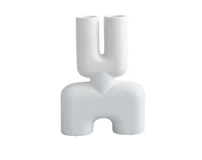 Váza Cobra Double Medio, bone white