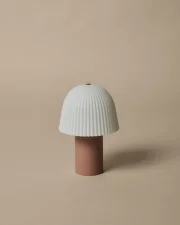 Prenosná lampa Frill, rose/white