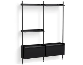 Policový systém Pier kombinácia 1072, black