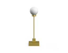 Prenosná stolná lampa Snowball, brass