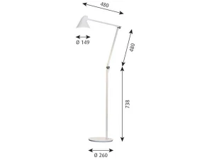 Stojacia lampa NJP, black