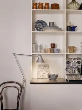 Nástenná lampa NJP Long, light aluminium grey