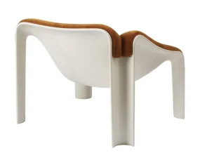 Kreslo F300, alabaster white/Dedar 21