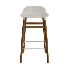 Barová stolička Form 65 cm, light grey/walnut