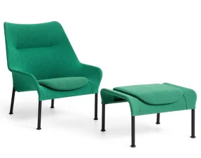 Otoman O2, green textile